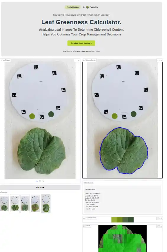 Petiole Pro: Dark Green Colour Index (DGCI) Free Web Tool