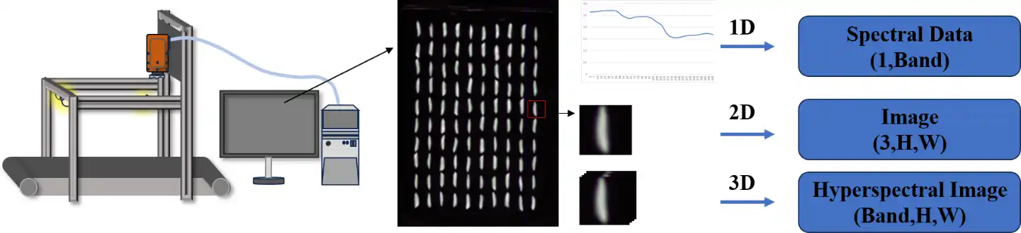 Schematic flowchart of hyperspectral Imaging data acquisition